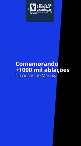 Clique para assistir o vídeo Comemorando +1000 mil ablações na cidade de Maringá