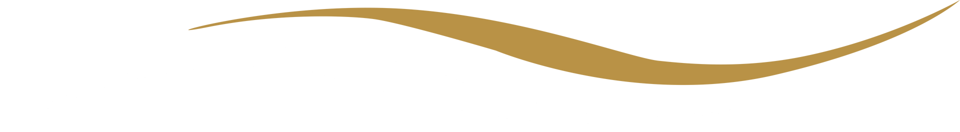 Gold, swooping design element.