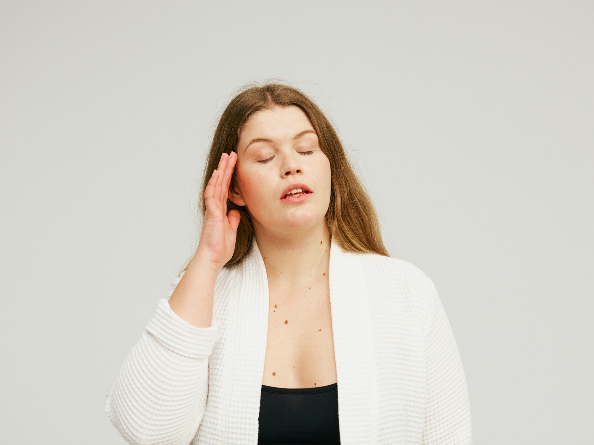 woman with a headache