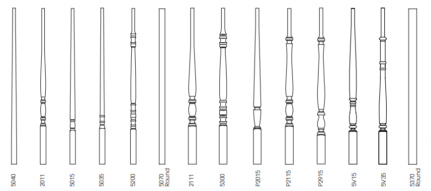 Wooden Pin Top Balusters