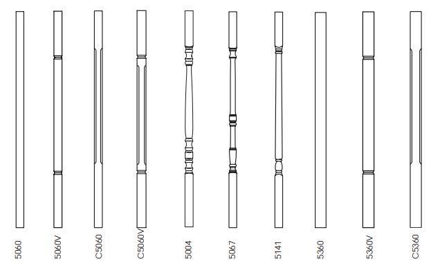 Wooden Square Top Balusters