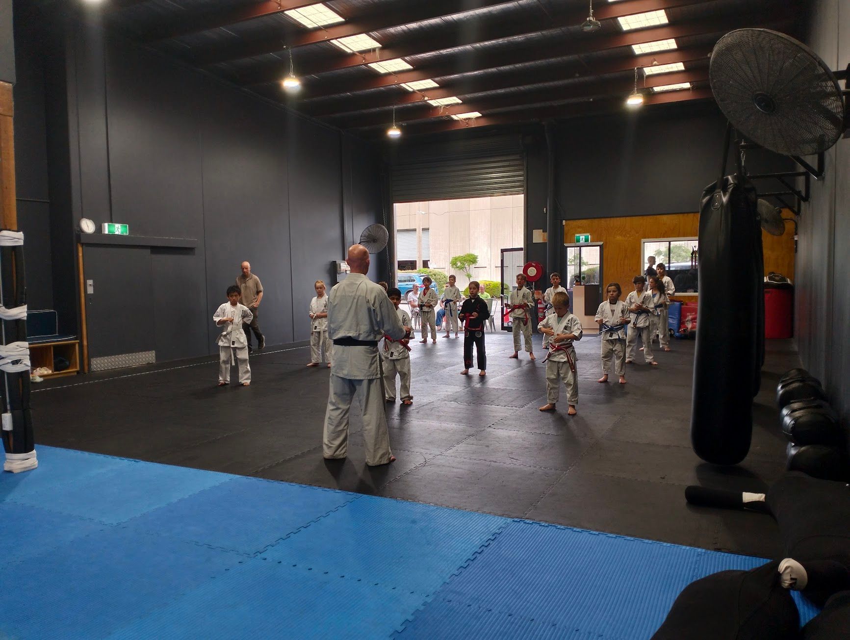 Karate class training at Bushido Academy Moorabbin
