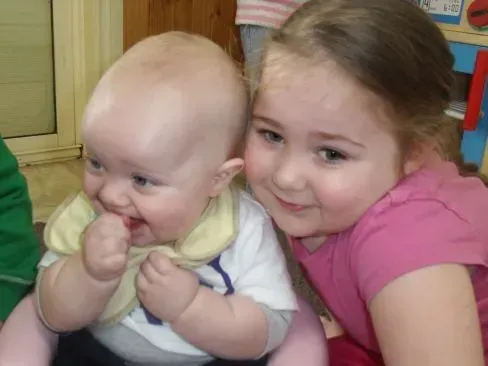 Baby and a Girl — Goulburn, NSW — River Heights Child Care Centre
