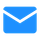 Blue envelope icon.
