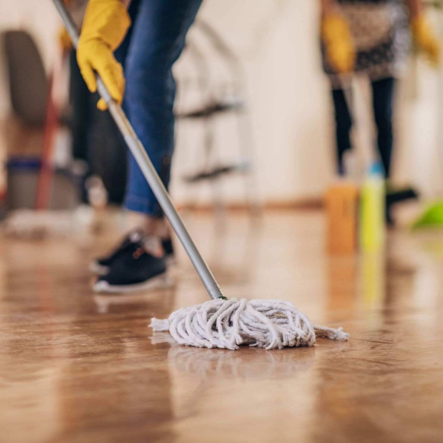 Mopping Deck | South Yarmouth, MA | DRY SERV