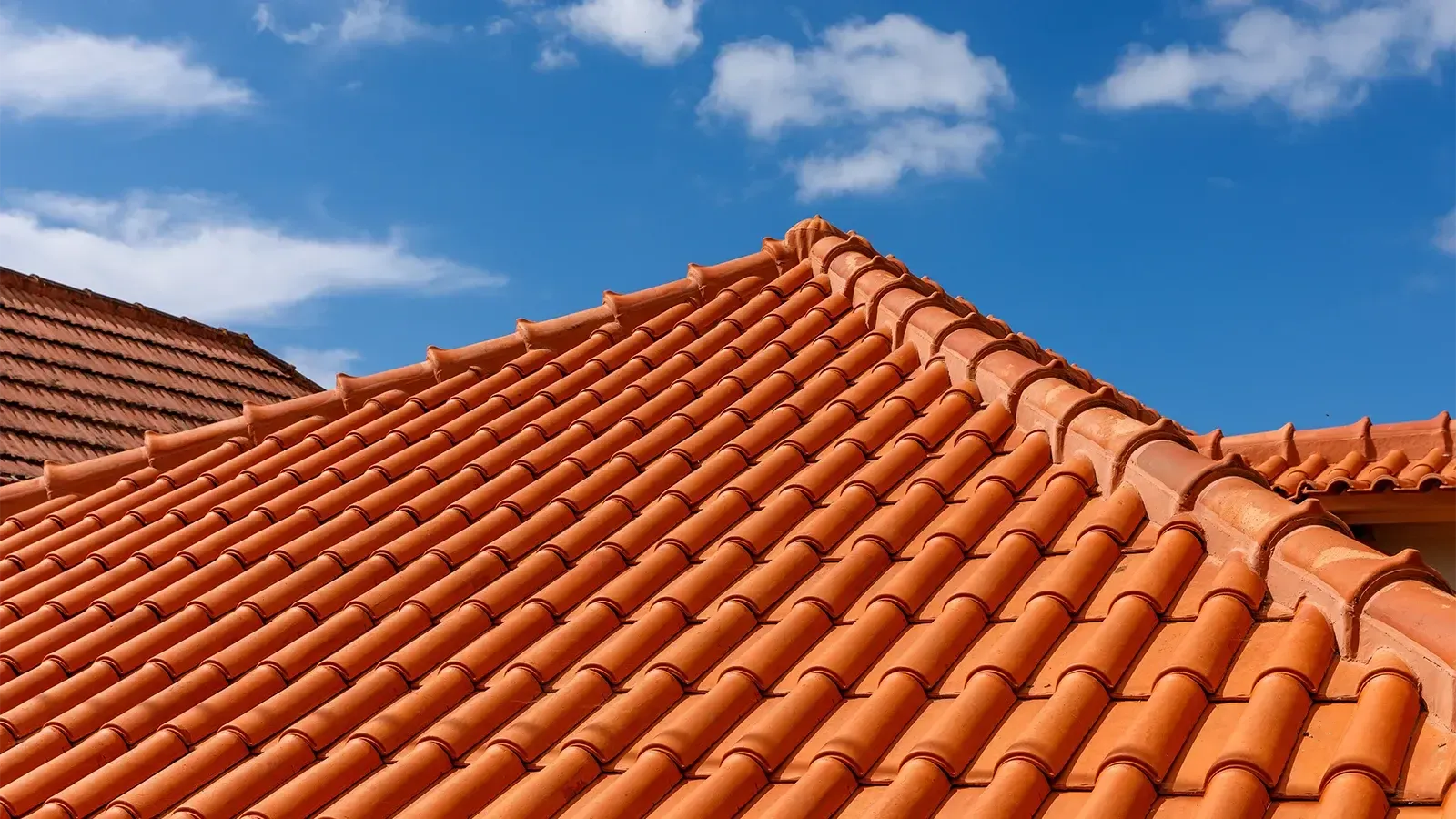 Clay roof tiles, which are a long-lasting option for roofing in St. George, Utah