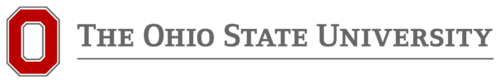 Ohio State University logo: red 