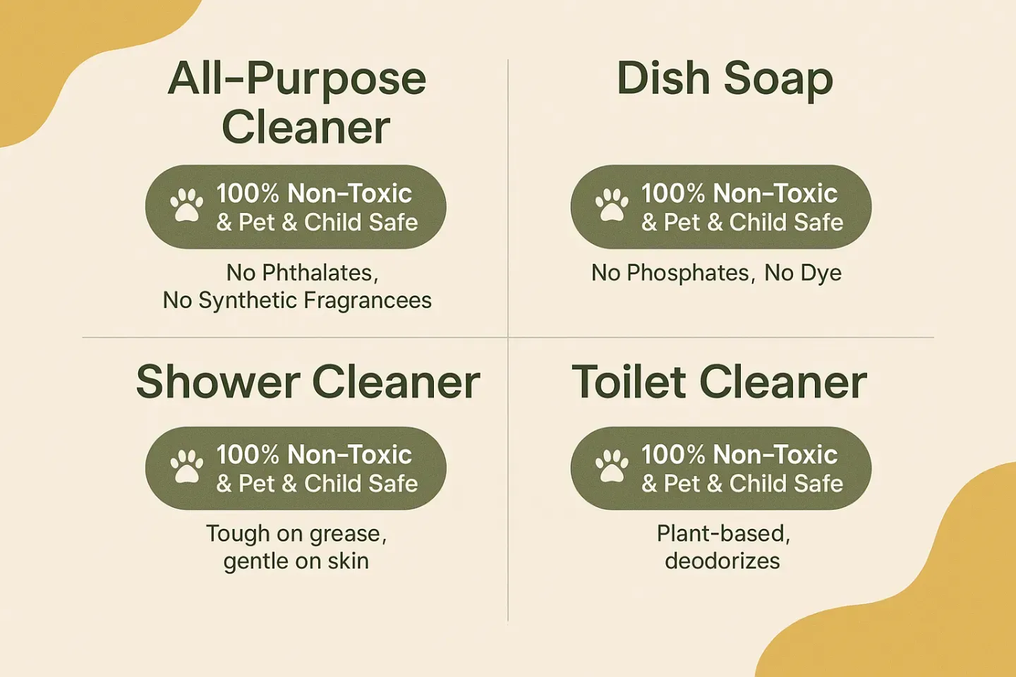 Non-Toxic Household Cleaning Products Overview