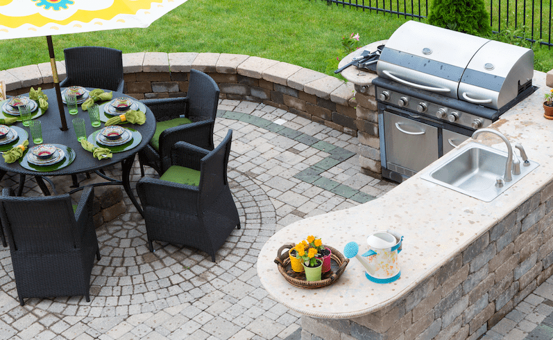 outdoor kitchen installation in corpus christi