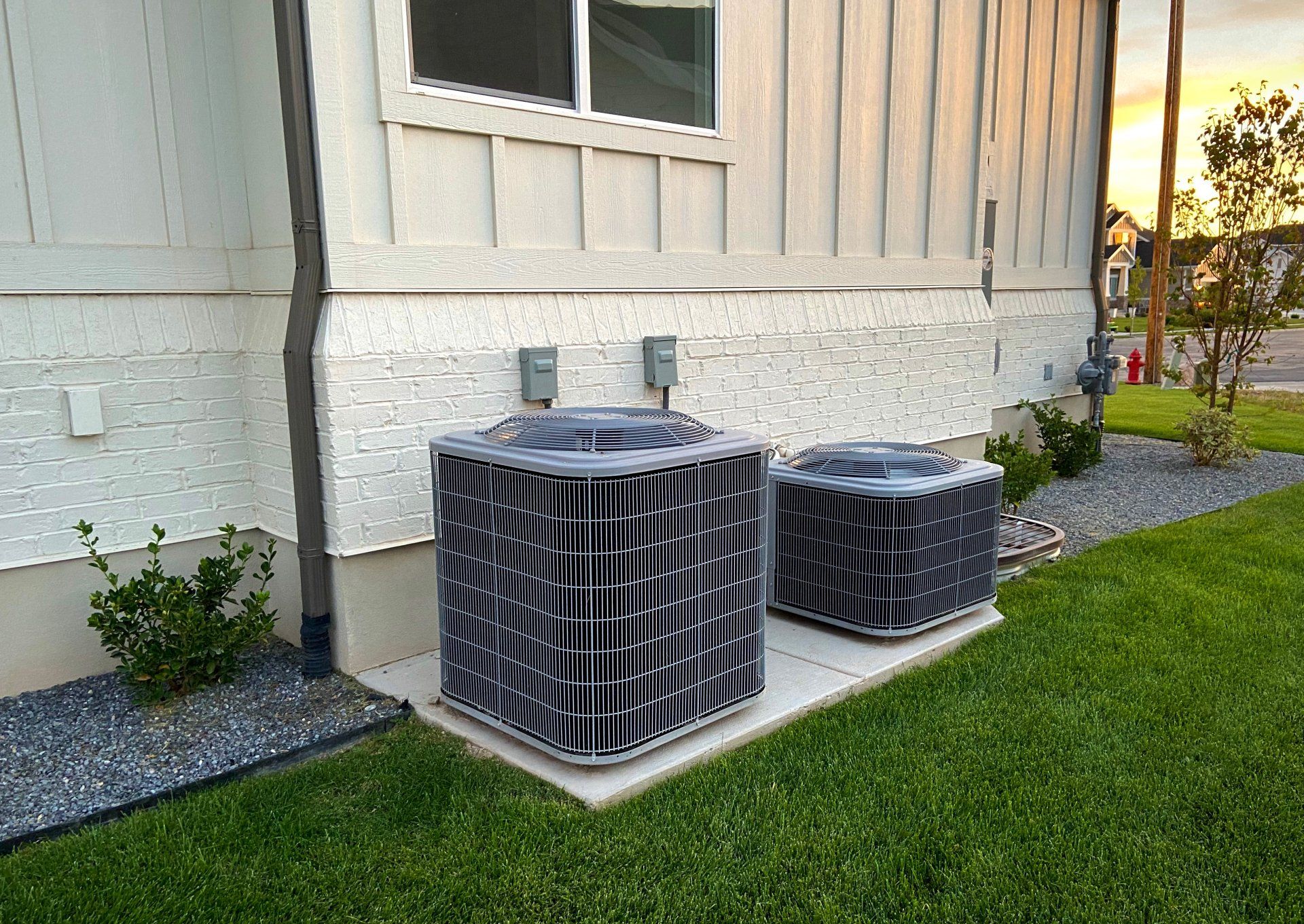 Photo of a new air conditioning system in Youngstown, Ohio