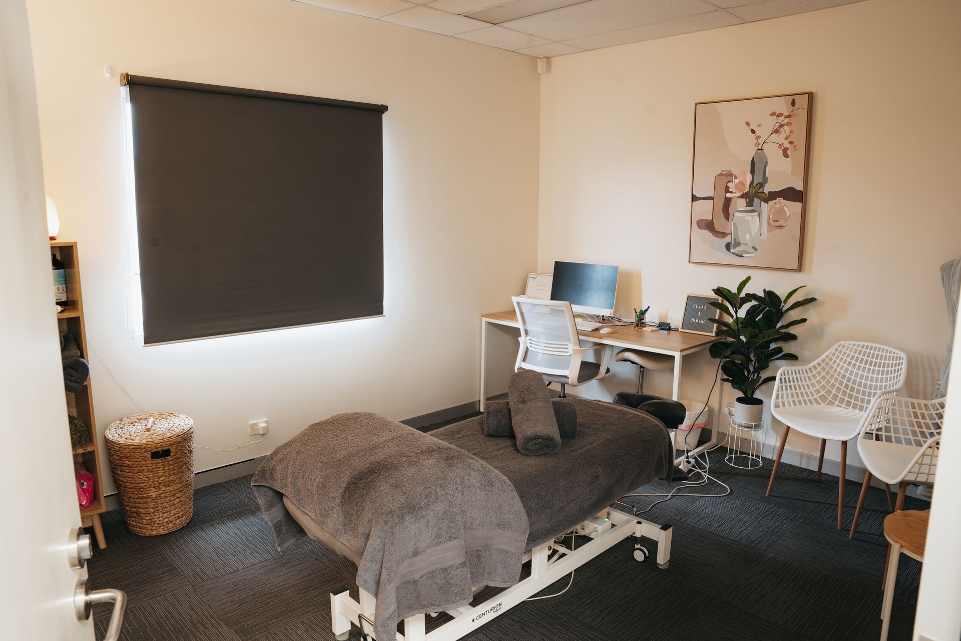 Massage treatment room at Active Balance Physio & Wellness