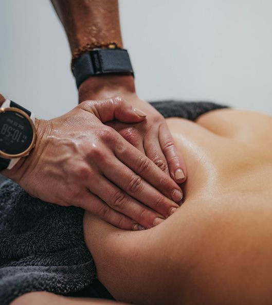 Physiotherapist providing soft tissue treatment at Active Balance Physio & Wellness