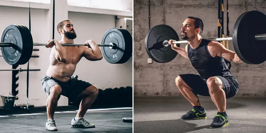 Front squat vs back squat