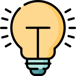 A light bulb with the letter t on it.