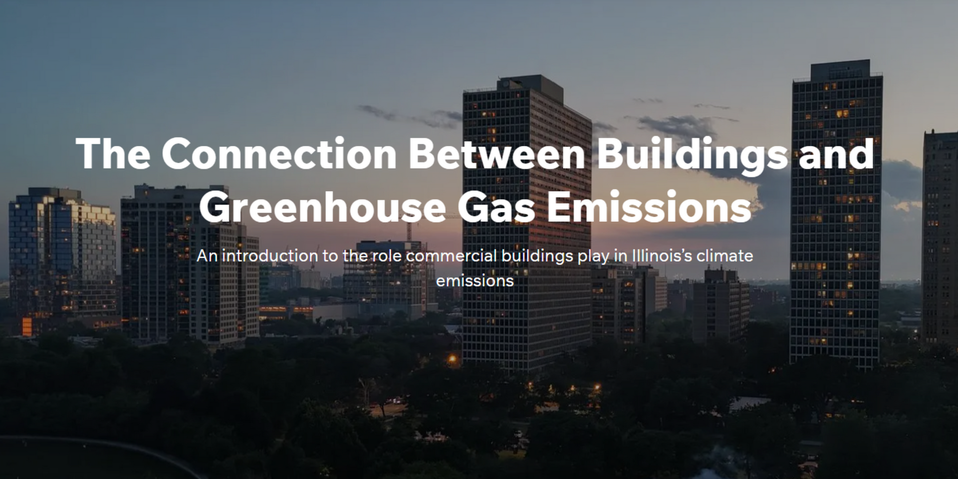 The connection between buildings and greenhouse gas emissions