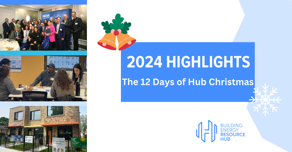 A poster that says 2024 highlights the 12 days of hub christmas