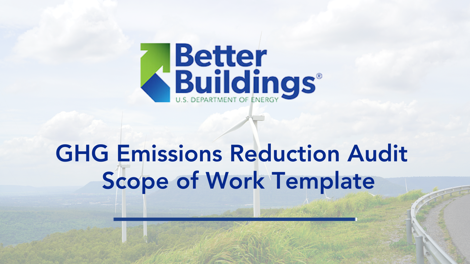 A scope of work template for ghg emissions reduction audit