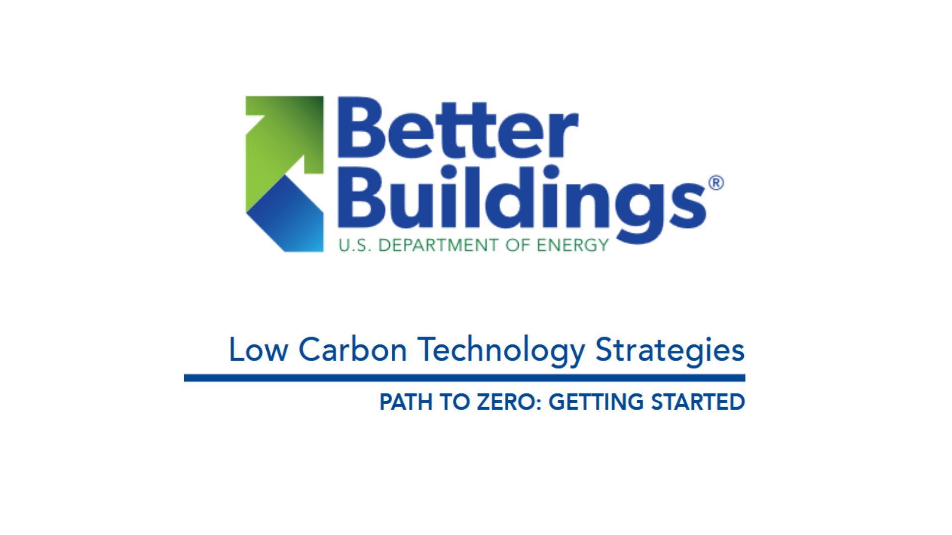 A green button that says better buildings low carbon technology strategies toolkit
