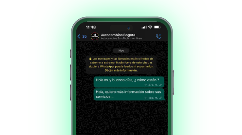 A close up of a cell phone with a message on it.