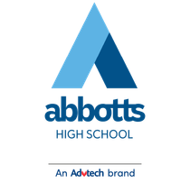 The advtech group logo is blue and white with a red triangle in the middle.