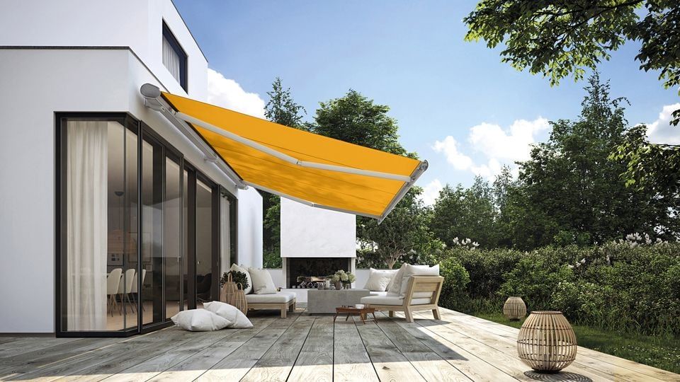 markilux 6000- Folding Arm Awning - available at Floorpride Interiors Marlborough