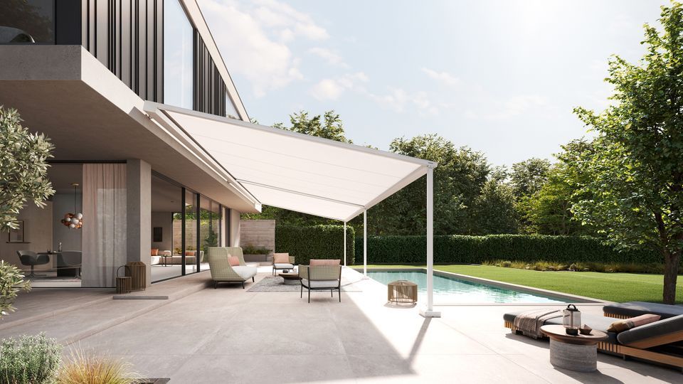 markilux pergola style - Pergola Awning - available at Floorpride Interiors Marlborough