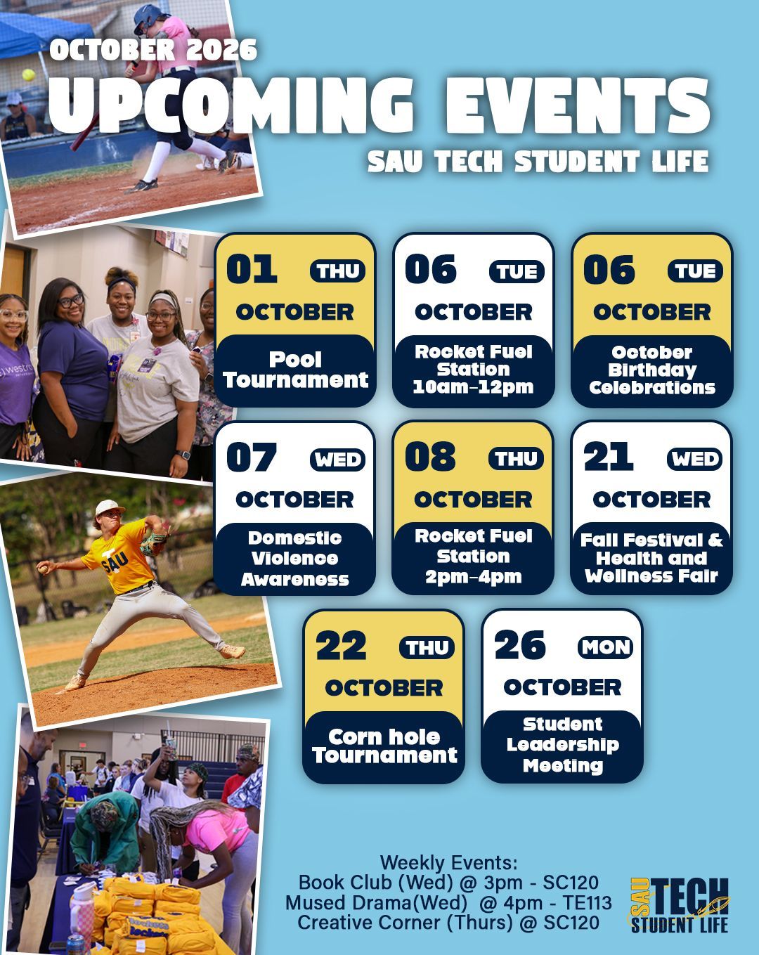 October 2026 Student Activities