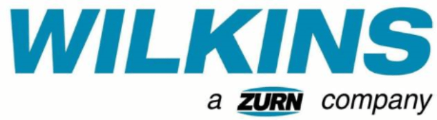Wilkins logo in blue text with