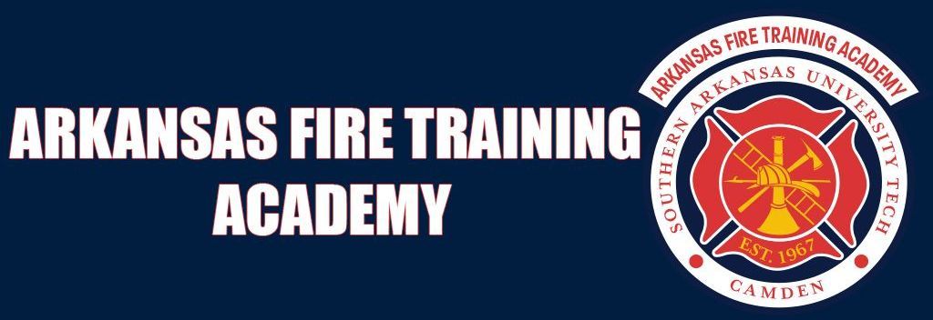 The logo for the arkansas fire training academy