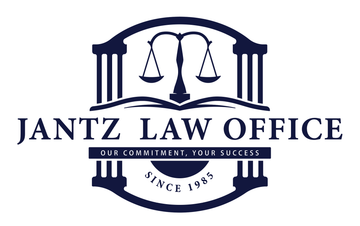 A logo for a law firm called jantz law office