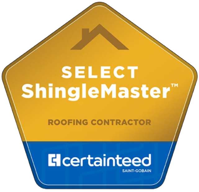 Select ShingleMaster Roofing Contractor badge
