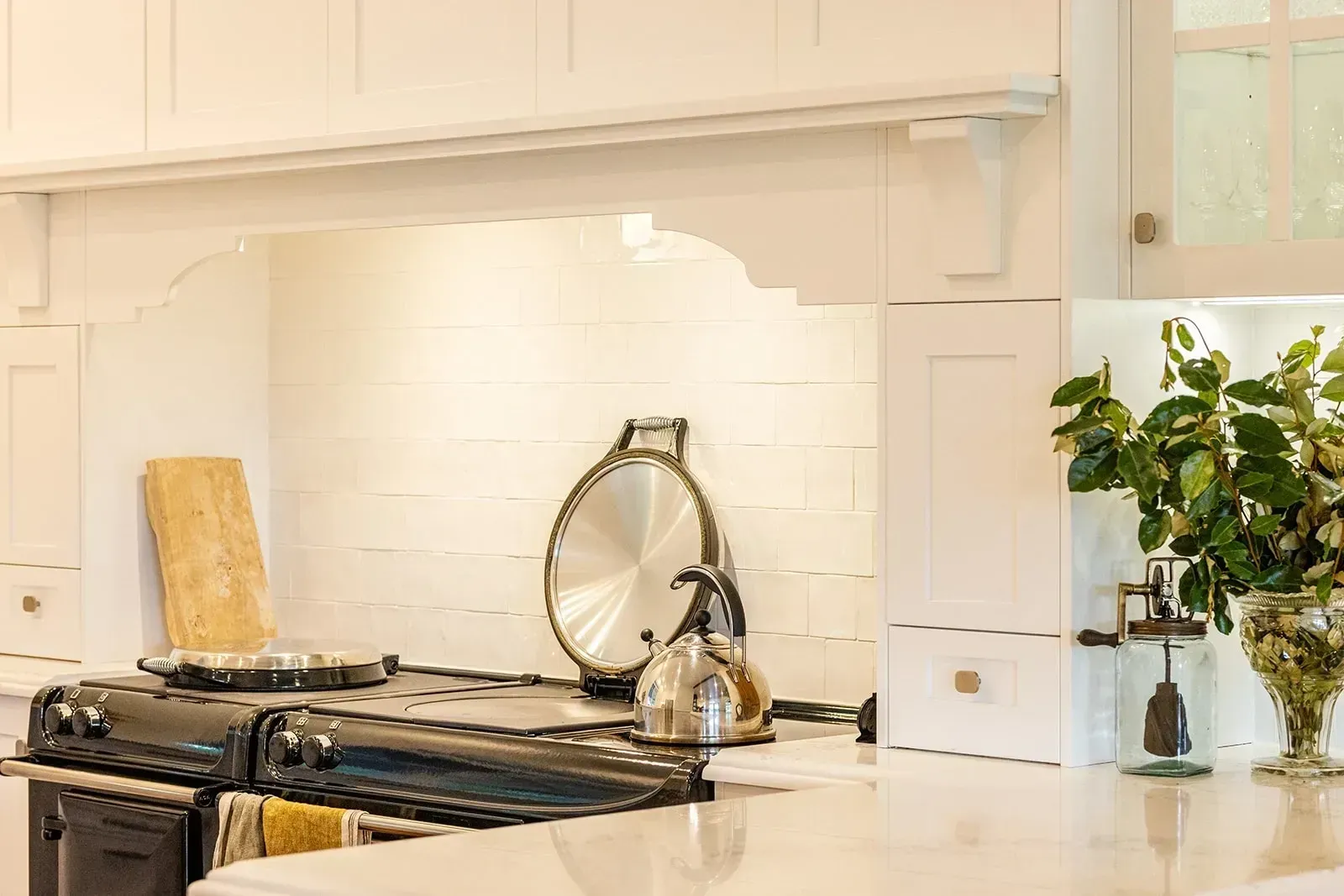 Kitchen With White Cabinets — Stark Building & Constructions In Berry, NSW