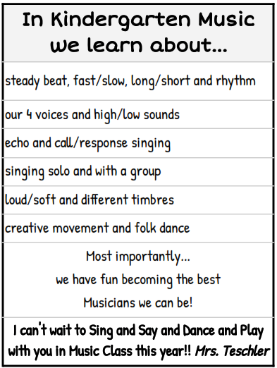 Kindergarten Music