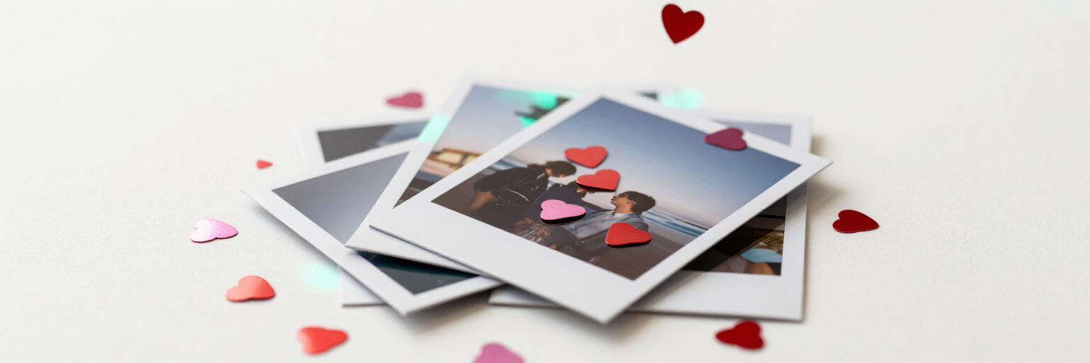 Decorative photo strip accent