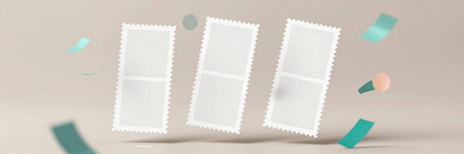 Decorative photo strip accent