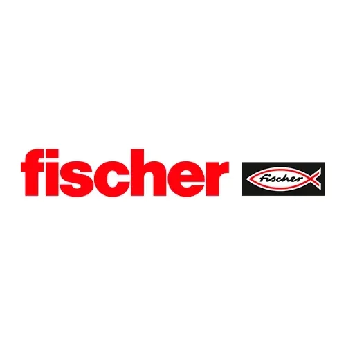 El logo de Fischer es rojo y negro y tiene un pez.