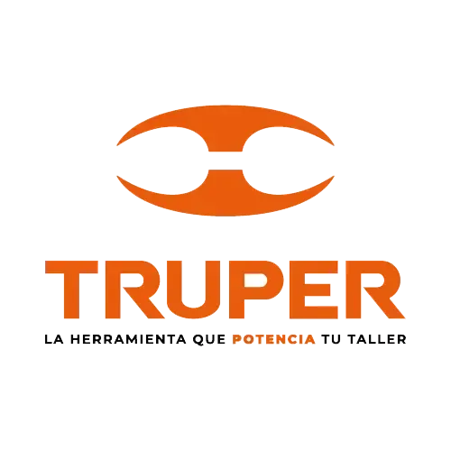 A logo for truper la herramienta que potencia tu taller