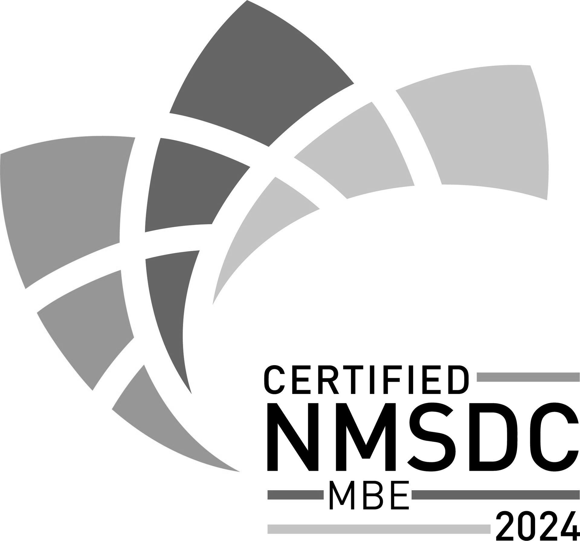 a black and white logo for certified nmsdc