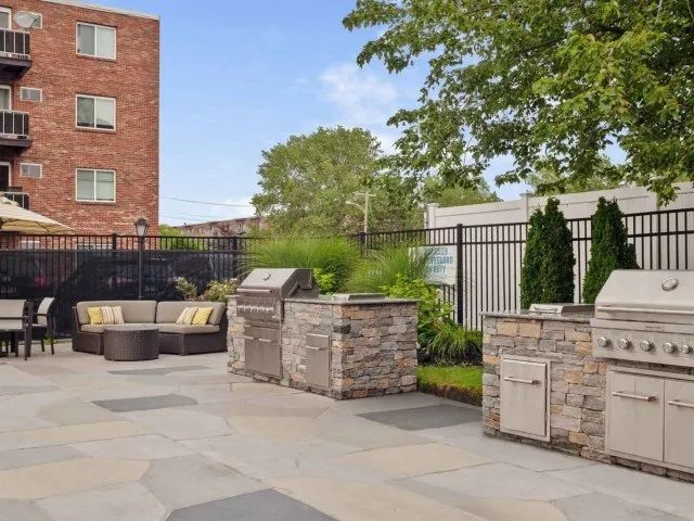 BBQ grills at Northgate Apartments.