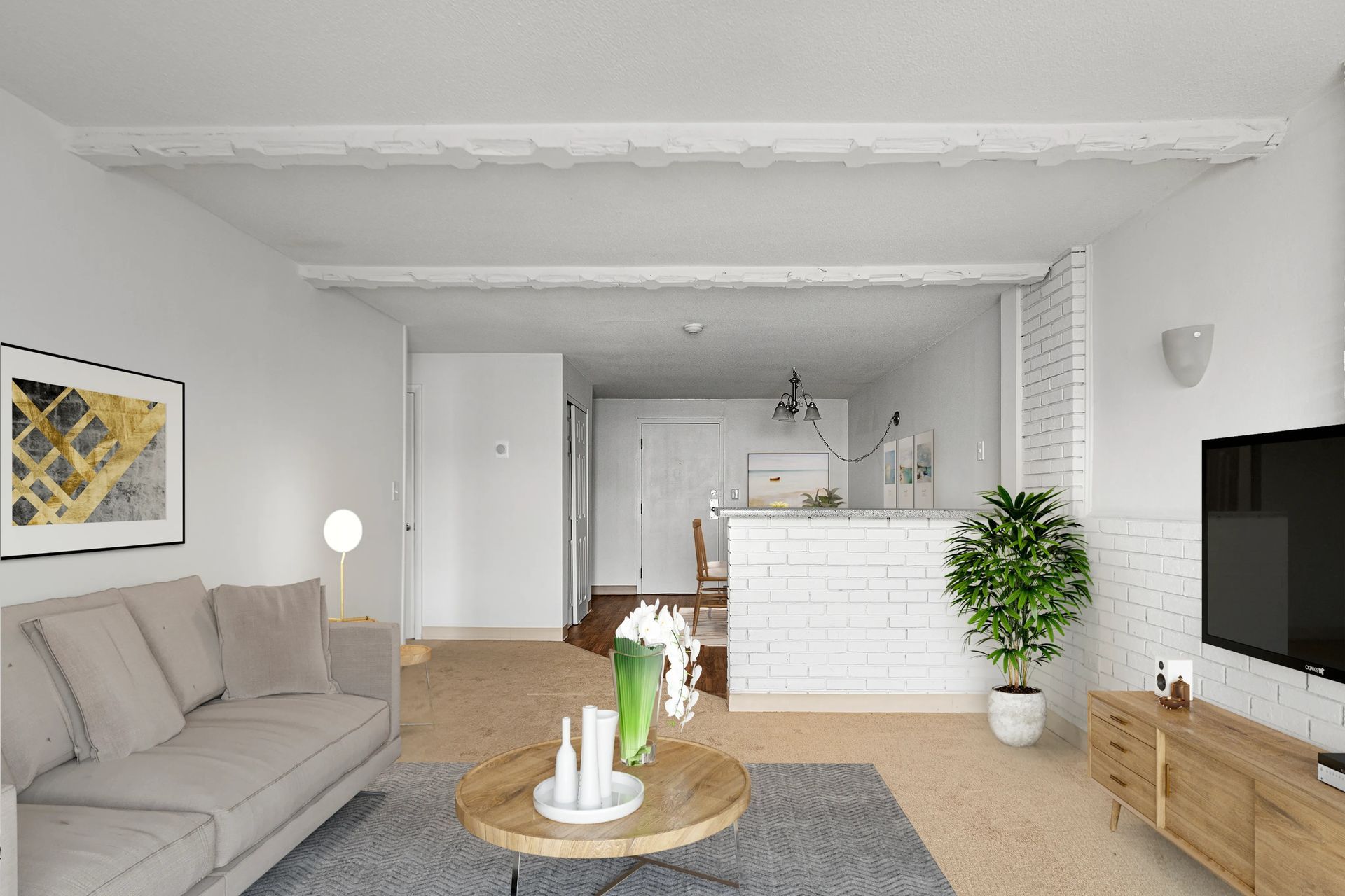 Living room at Northgate Apartments.