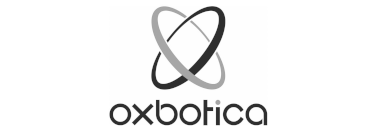 A black and white logo for oxbotica with an infinity symbol.