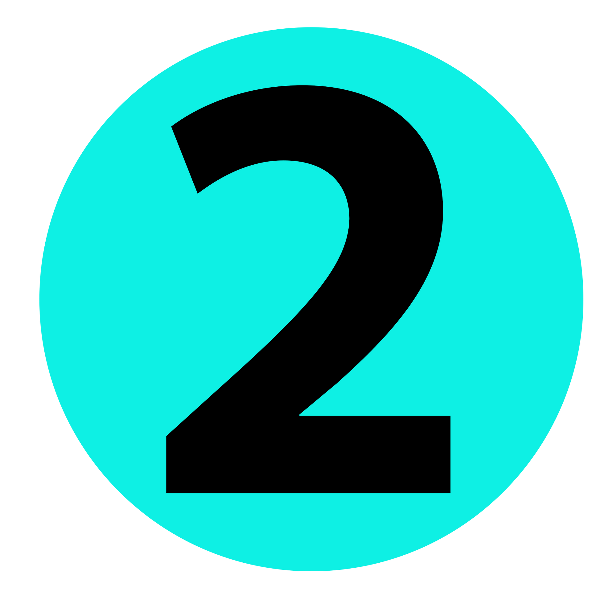 The number 2 is in a blue circle on a white background The number 2 is in a blue circle on a white background