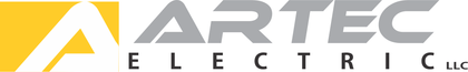 ARTEC Electric logo with yellow and gray stylized A and bold text