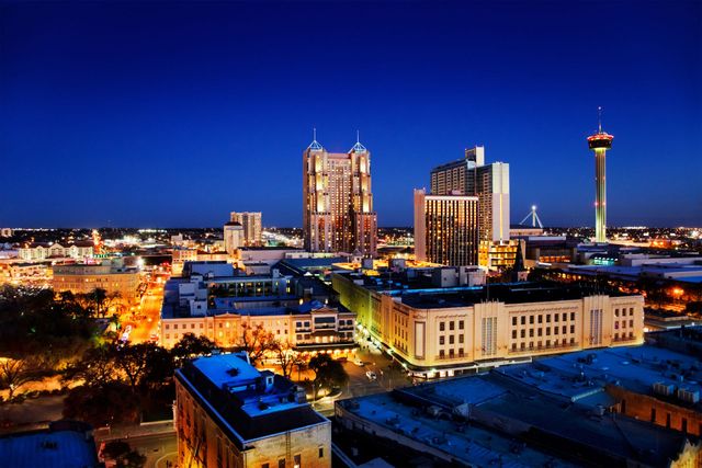 San Antonio Skyline at Night