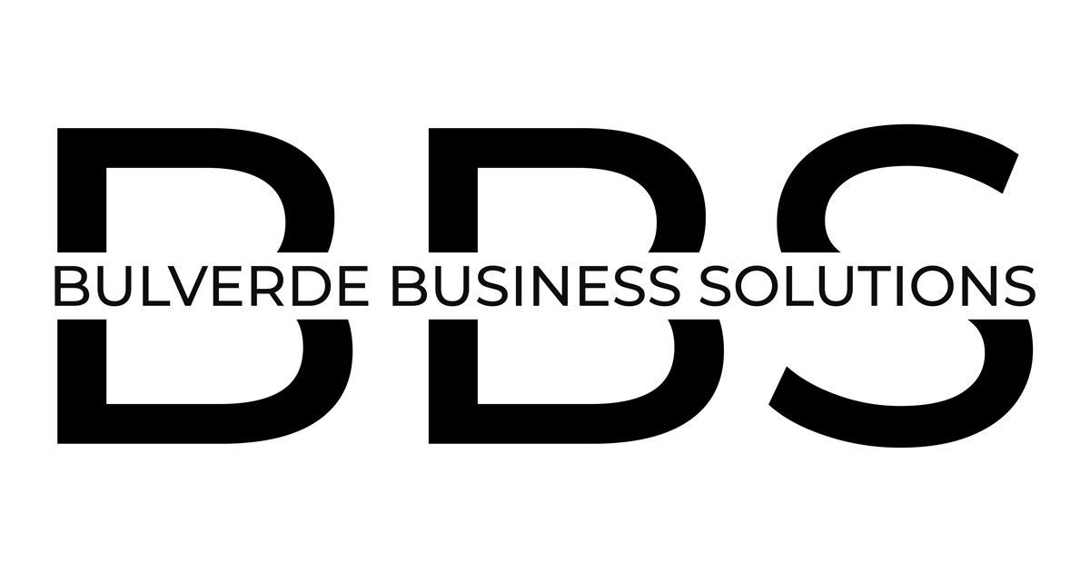 BBS logo. Black block letters