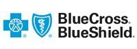 A blue cross blue shield logo with a blue cross and shield.