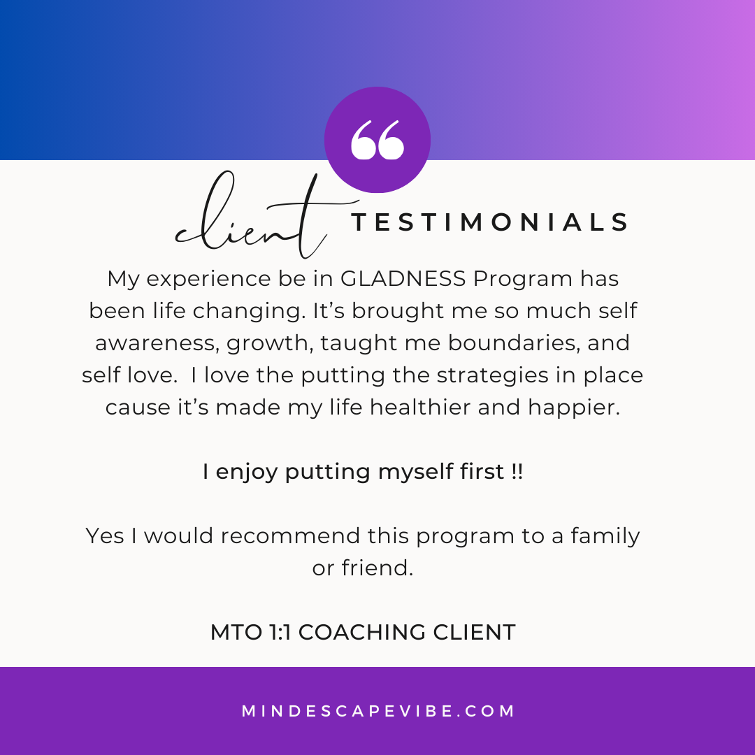 Client testimonials |Mind Escape Vibe| Stress Management| Self- Care| Aromatherapy 