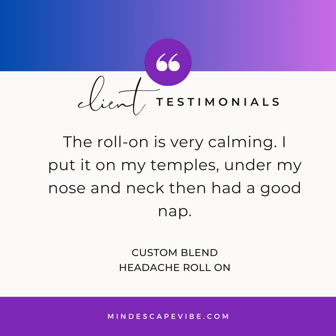 Client testimonials |Mind Escape Vibe| Stress Management| Self- Care| Aromatherapy 