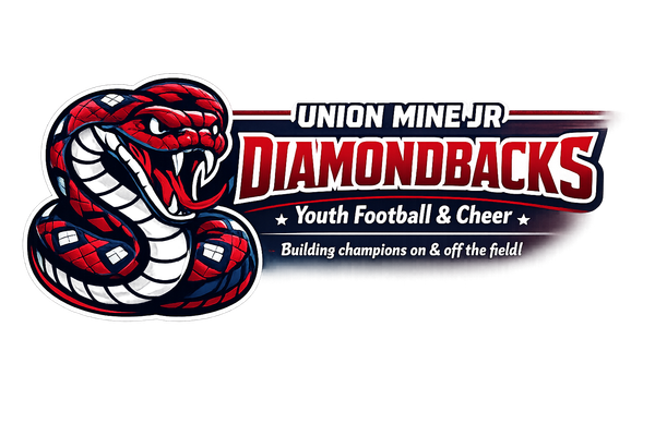 Logo for Union Mine Junior Rattlers Football and Cheer