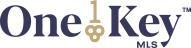 OneKey MLS logo in dark blue and gold text on a white background
